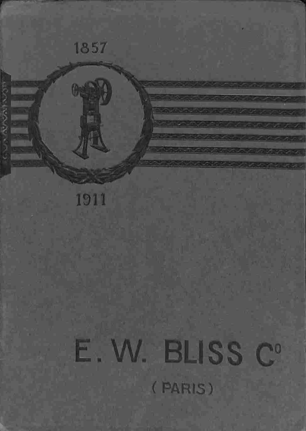 E. W. Bliss, Paris. 3me partie. Presses Bliss a simple effet avec Bati inclinable a dos ouvert